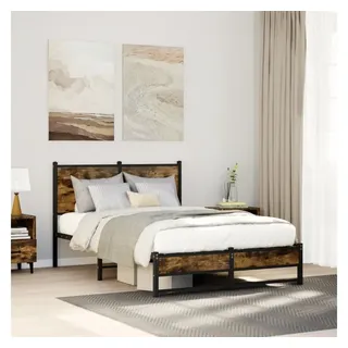 vidaXL Metallbett 120 x 200 cm Brown