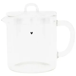 Bastion Collections Teekanne Herz aus Glas