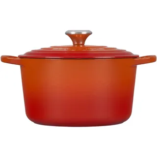 Le Creuset Signature Bräter rund 24 cm ofenrot
