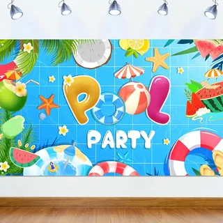 Poolparty Dekorationen für Kinder und Erwachsene, Sommer- und Stranddekor