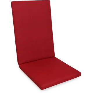 Gardissimo COMO Hochlehner Gartenstuhl Polster Auflage 120x50x6cm rot