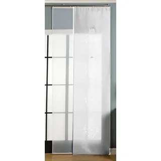 Gardinenbox Schiebegardine (2 St), Klettband, blickdicht, 2er-Pack Flächenvorhang Lasercut 1656100