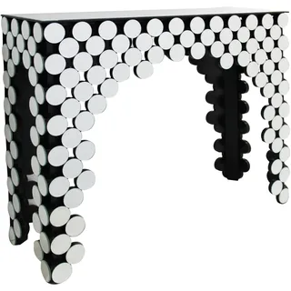 SalesFever Designer Konsole Konsolentisch 111x35,5x92 cm silber