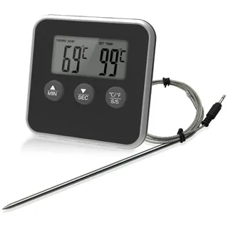 Barbecue-Kerntemperaturmesser, Hochwertiges Thermometer Zur Bestimmung Der Idealen Fleischkerntemperatur Auf Dem Grill Oder Im Backofen, -50? ?300? Grillthermometer Digital Fleischthermometer Grill
