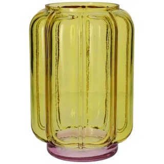 Giftcompany Dekovase Jacquard Vase Wave M gelb 20,5cm (Vasen) bunt|gelb
