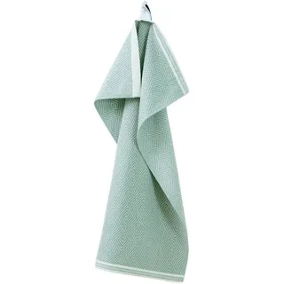 framsohn frottier Geschirrtuch Modern Kitchen Raute, aus 100% Baumwolle, sehr saugfähig, (Set, 3-tlg), Geschirrtücher im zeitlosen Rauten Design, Maße je Tuch ca. 50x70 cm grün