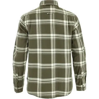 Fjällräven Övik Lite Flannel Hemd Laurel Green / Chalk White L