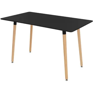 ML-Design Esstisch 120 x 74,5 x 70 cm schwarz