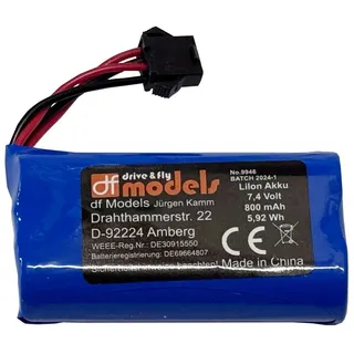 Drive & Fly Models Akku 7,4V/800mAh Weiß 9946