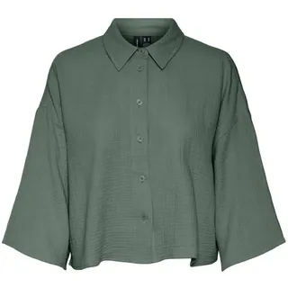 Vero Moda Hemdbluse VMNATALI CROP SHIRT laurel wreath L