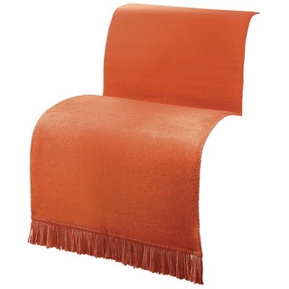 Erwin Müller Sesselschoner Sessel- und Sofaschoner "Catania", Baumwollmischung Uni orange 75 cm x 200 cm