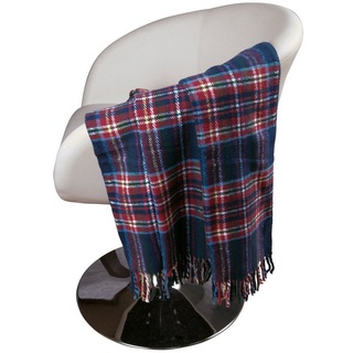 Plaid Plaid "Padua", Erwin Müller, Baumwollmischung Karo blau 130 cm x 170 cm
