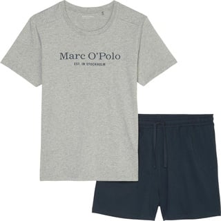 Marc O'Polo, Herren, Pyjama, Natural Jersey Schlafanzug, Blau, Grau, (XXL)
