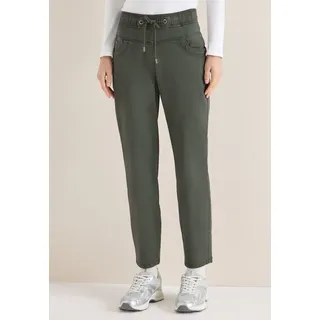 Cecil Style Tracey Stoffhose Comfort Fit Grün XL