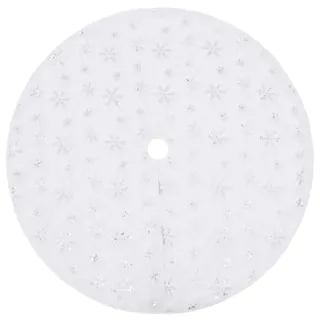 vidaXL Weihnachtsbaumdecke 122 cm Weiß