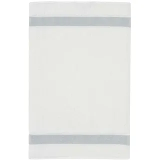 Feiler Handtücher Exclusiv mit Chenillebordüre Gästetuch 30x50 cm | silber - grau