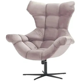 Switch Relaxsessel Sensi Samt 103 x 119 x 84 cm Rosa/Pink drehbar