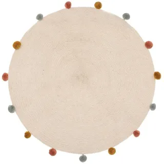 Atmosphera ARLEKIN Kinderteppich 90 x 90 cm Beige