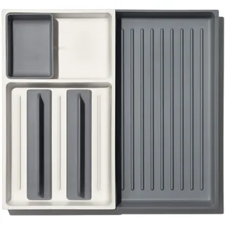 Oxo Besteckeinsatz ausziehbar Kunststoff grau