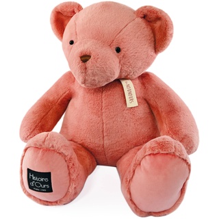 Histoire d'Ours - Der Teddybär Rosé Praline 75 cm – 75 cm – Geschenk zur Geburt – HO3234