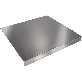 ZeroInox Professionelles Schneidebrett aus Edelstahl (alle Größen), Arbeitsplatte für Küche, große Verwendung, zum Kneten von Brot, Pizza, Wurst, Anti-Rutsch, 70 x 50 cm