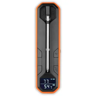 Fontastic “Foca” Fleischthermometer kabellos mit App – Grillthermometer für punktgenaues BBQ, Thermometer kochen 0-275°C, Grillthermometer Bluetooth aus Edelstahl mit Keramik-Griff, IP67