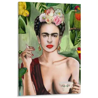WSDSB 12 x Frida Kahlo Retro ästhetisches Kunst-Poster Dekorative Malerei Leinwand Wandkunst Wohnzimmer Poster Schlafzimmer Gemälde 40 x 60 cm