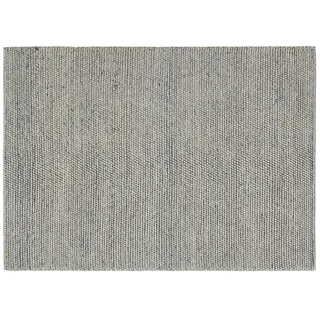 Handwebteppich  Tula , silber , Wolle , Maße (cm): B: 90
