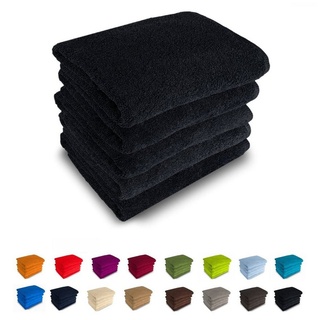 MatratzenL.A.B® Handtuch Set 500 g/m2, 100% Baumwolle, (einzeln verpackt, 1-tlg), zur Auswahl: 30x50 cm, 50x100, 70x140, 50x70, mit Aufhänger, 23 Farben schwarz