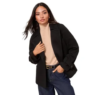 Friends Like These Kurzmantel Friends Like These kurze Twilljacke mit Gürtel (1-tlg) schwarz 46 (GB: 18)