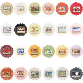 Yankee Candle Tart Set, verschiedene Düfte, Packung mit 24 Stück