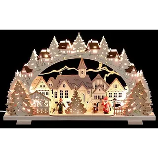 Tietze Schwibbogen Adventszeit exklusiv - 53x31x4,5 cm
