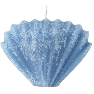 Broste Copenhagen Seashell Muschel Skulptur-Kerze Baja Blue