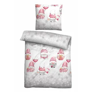 biberna Feinbiber WICHTEL grau 135 x 200 cm + 80 x 80 cm
