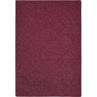 casa pura Teppich Läufer London - Meterware - Teppichläufer für Wohnzimmer, Flur, Küche - Flacher Schlingenflor (Weinrot - 100x300 cm)