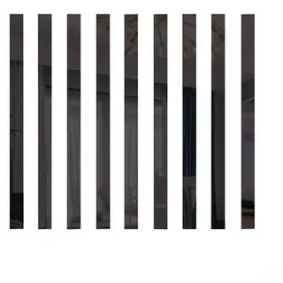 Spiegelfliesen, Spiegel-Aufkleber, Streifen, Spiegel, DIY, abnehmbar, langer Streifen, Acryl auf Spiegel, Wandaufkleber, für Zuhause, Zimmer, Schlafzimmer, Wohnzimmer, Dekoration (10 Stück), 5 × 50 cm