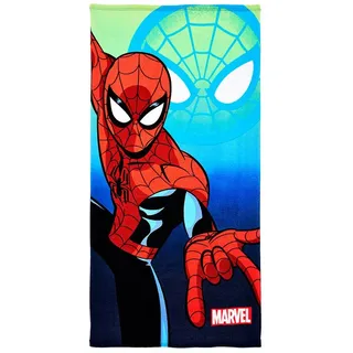 SpiderMan Badetuch 70 x 140 cm blau