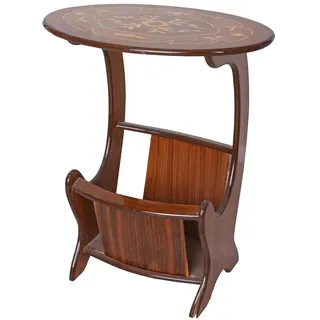Barocker Zeitungsstäner Holzintarsien Beistelltisch im Barockstil cat104f99 Palazzo Exklusiv
