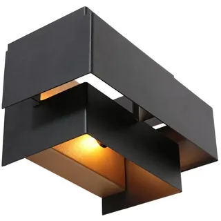 Steinhauer Wandleuchte Flurleuchte LED dimmbar schwarz gold