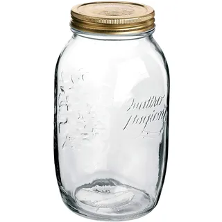 Bormioli Rocco Quattro Stagioni Marmeladen-/ Einmachgläser 1500 ml (mit Schraubdeckel ř 86 mm, Konfitürenglas, 6 Gläser) 58290