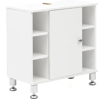 Wohnling Waschbeckenunterschrank WL5.752 weiß 60,0 x 32,0 x 64,0 cm