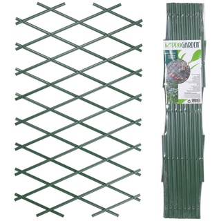 URBNLIVING Erweiterbares Rankgitter, Zaun, aus Kunststoff, faltbar, grün, 2