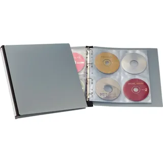 Durable CD / DVD Album 96 schwarz / silber