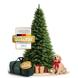 HAVN Künstlicher Weihnachtsbaum Håvn ® Premium Künstlicher Tannenbaum Nordlys, Künstlicher Weihnachtsbaum mit PVC-Ästen & PE-Spritzguss-Spitzen 220 cm