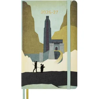 Moleskine 18 Monate Der Herr der Ringe Wochen-Notizkalender 2026/2027, L/A5, 1 Wo = 1 Seite, fester Einband