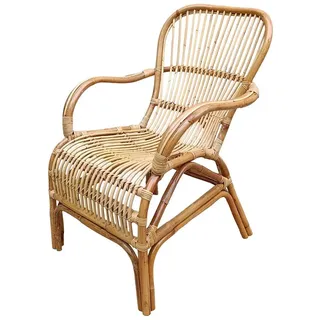 Rattani Rattanstuhl Rattansessel/Rattanstuhl Sidney, Rattan naturbelassen Relexsessel, Relexsessel mit aussergewöhnlichen Sitzgefühl . beige