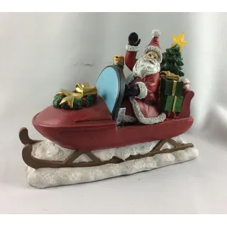 Dekofigur*Deko*Weihnachten*Santa Claus*Weihnachtsmann*Schlitten*Julemand