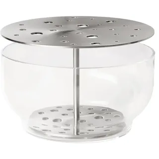 Fritz Hansen - Ikebana Vase Large, Edelstahl / Glas