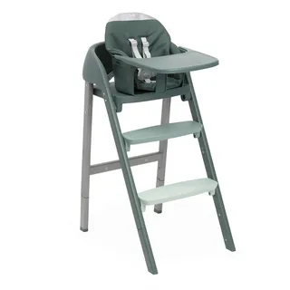 Chicco Hochstuhl Crescendo UP, Grün, Metall, Kunststoff, 45x85x102 cm, Fußstütze verstellbar, Essbrett abnehmbar, zusammenklappbar, Babymöbel, Hochstühle & Zubehör, Hochstühle