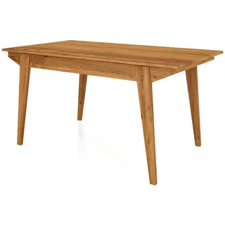 byoak Esstisch RETRO 90 x 150 aus Massivholz, Naturgeölt